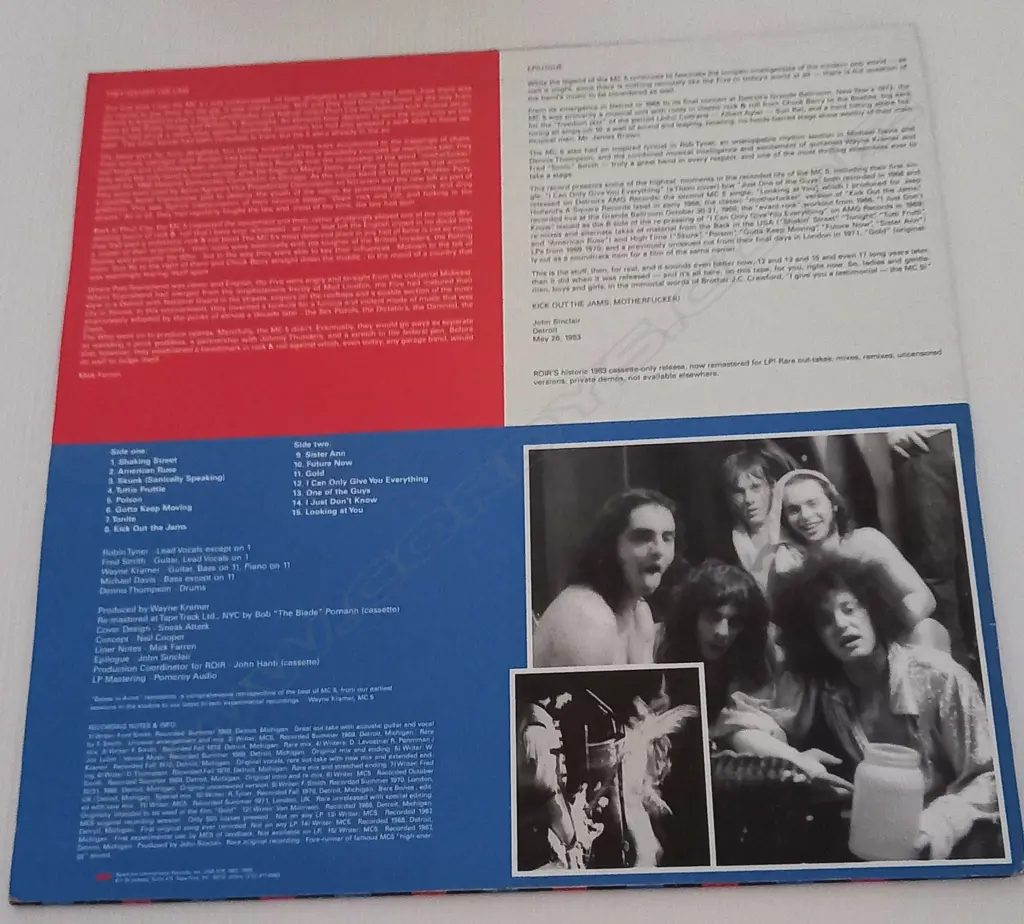 MC5, Babes In Arms, ( White Vinyl) Image 1++